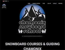 Tablet Screenshot of chamonixsnowboardschool.com